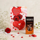 For My Loving Husband On Anniversary Greeting Card With Chocolate