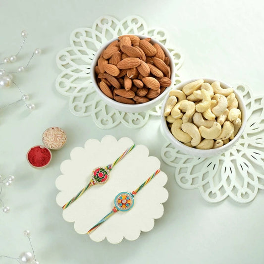 Radiant Bhai Rakhi with Almond Nut & Cashew Nut