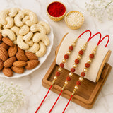 Rudraksha Rakhi Set with Sweets | Health & Wellness Raksha Bandhan Gift
