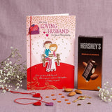 With Love On Your Anniversary Greeting Card With Chocolate