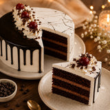 Creamy Drip Black Forest Cream Cake