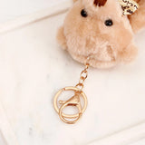 Light Brown Teddy Bear Keychain With Perfume and Ferrero Rocher