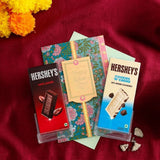 Bhai Dooj Greeting Card with Hershey's 49% Dark & Cookies 'N' Creme Chocolates
