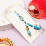 Studded Evil Eye Bhaiya Bhabhi Rakhi Set with Rasgulla & Dry Fruits