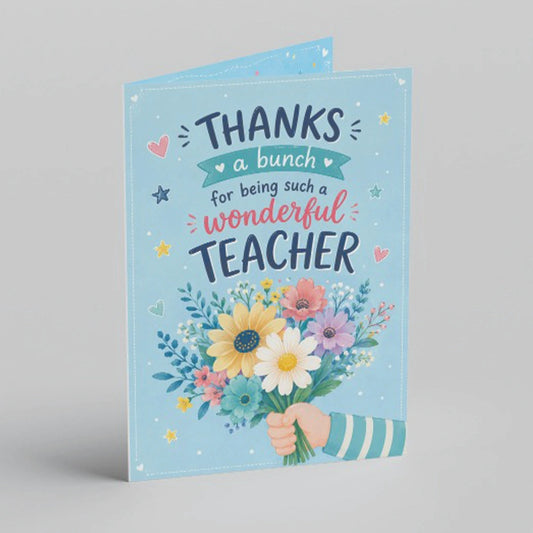Happy Teachers' Day #1 Teacher Photo Personalised Greeting Card