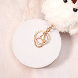 White Hoddie Teddy Bear Keychain With Perfume and Ferrero Rocher