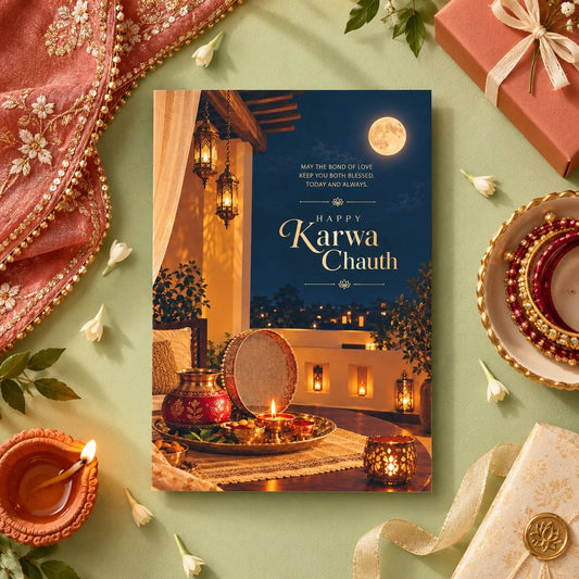 Today And Always Karva Chauth Personalised Greeting Card