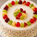 Fresh Fruit Vanilla Garden Cream Cake