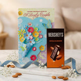 Wishes For A Lovely Couple Greeting Card With Chocolate