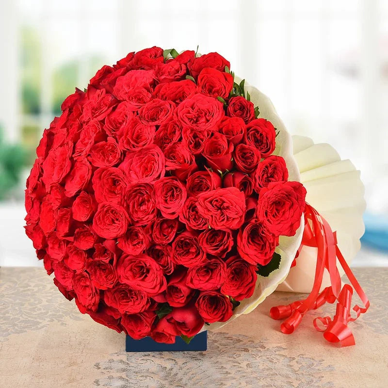Eternal Love 100 Red Roses Bouquet