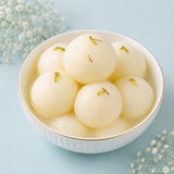 Rudraksh Evil Eye Bead Rakhi with Rasgulla