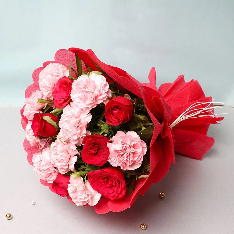 Roses & Carnations Love Expression Bouquet