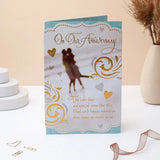 On Our Anniversary Greeting Card With Chocolate