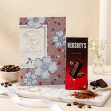 On Your 25th Anniversary Greeting Card With Chocolate