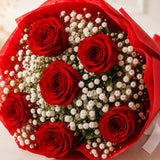 6 Red Roses Love Bouquet
