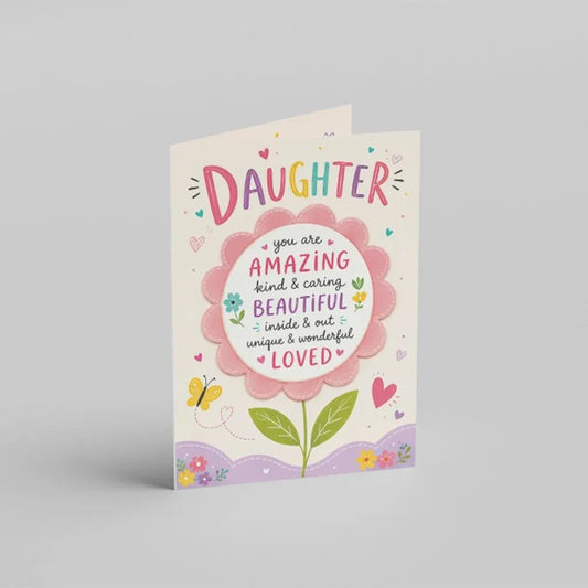 "Wonderful Wishes" Personalized Daughter's Day Card with Ferrero Rocher