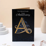 For A Special Couple Happy Anniversary Greeting Card With Chocolate