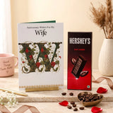 Anniversary Wishes For My Wife Greeting Card With Chocolate