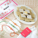 Exquisite Rakhi with Kaju Katli