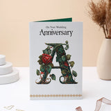 On Your Wedding Anniversary Greeting Card With Chococlate