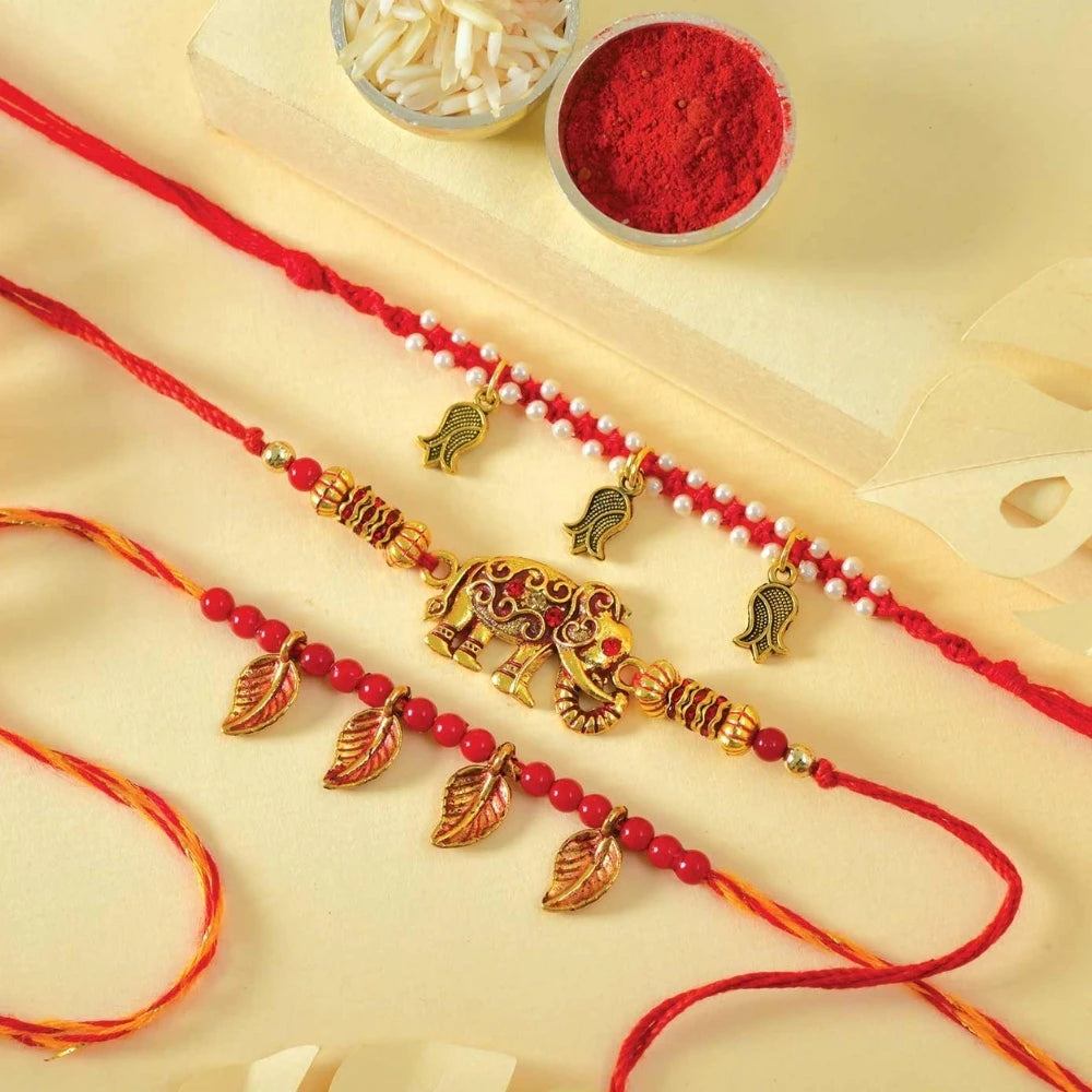 Exclusive Triple Rakhi Set