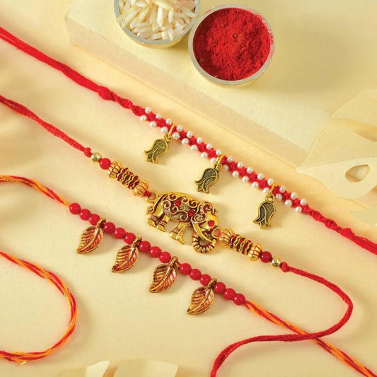 Exclusive Triple Rakhi Set