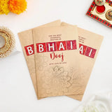 Pack of 3 Mandala 'For the Most Wonderful Brother' Bhai Dooj Greeting Cards