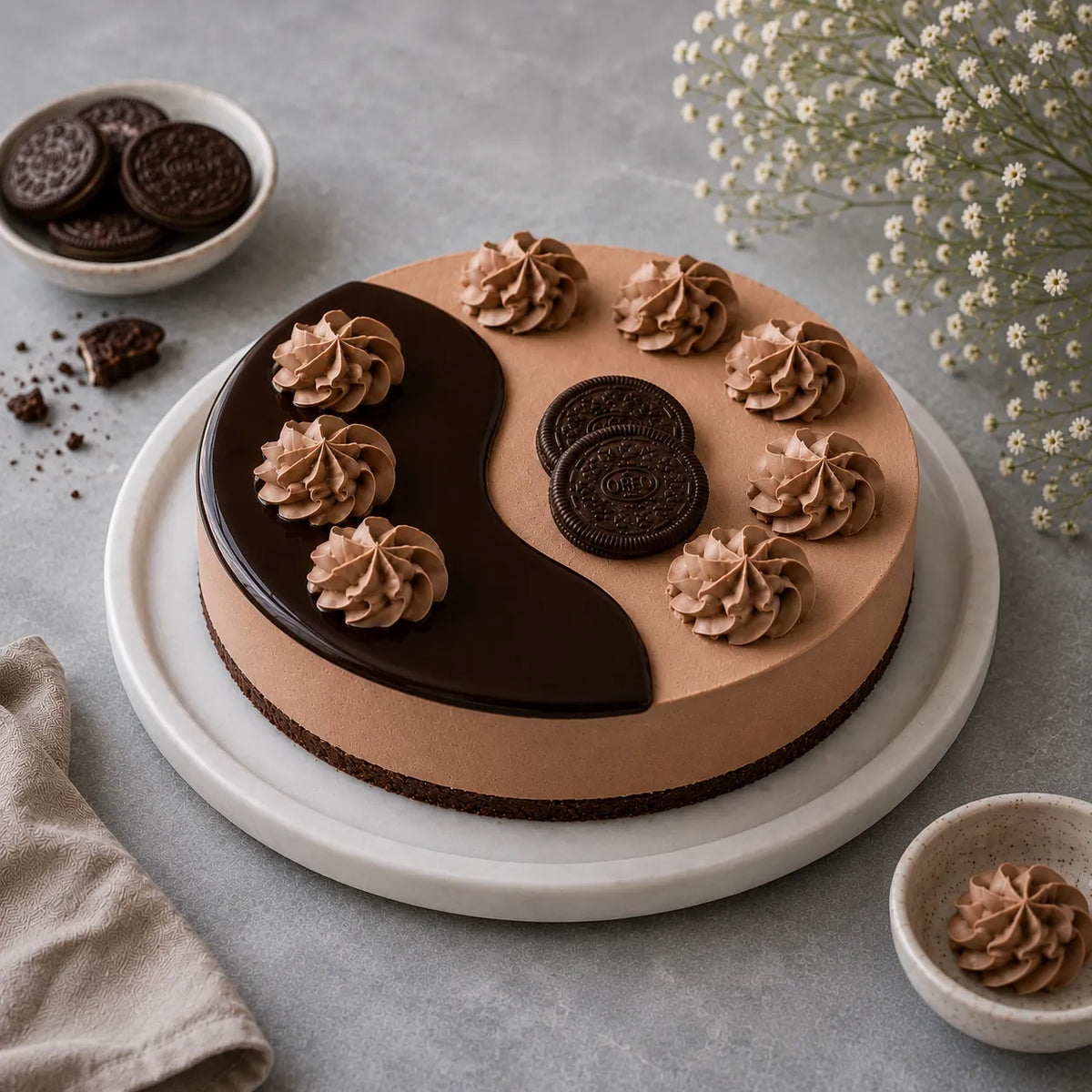 Caramel Swirl Chocolate Fudge Cake