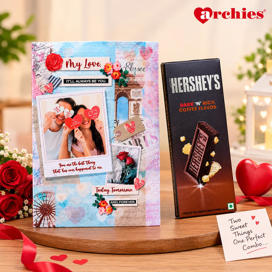 It Will Always Be You Romantic Greeting Card With Chocolate