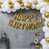 Classic White & Gold Balloon Arch Decor