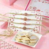Delightful Rakhi with Kaju Katli