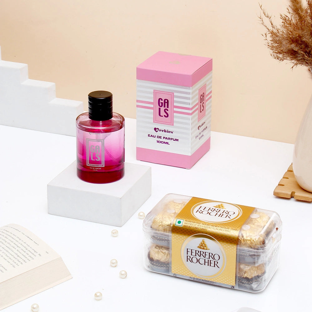 Ferrero Rocher - 200 GM and Archies Gals Perfume