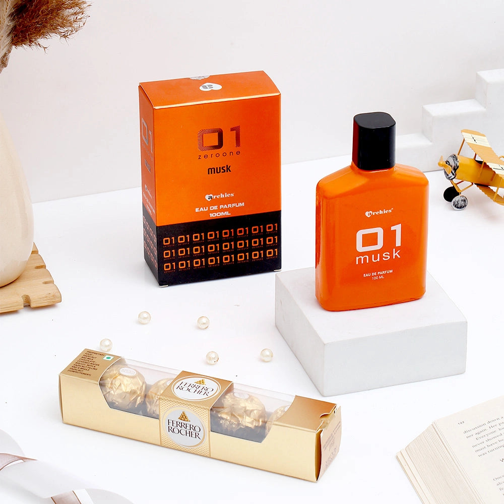 Ferrero Rocher - 50 GM and Archies Musk Perfume