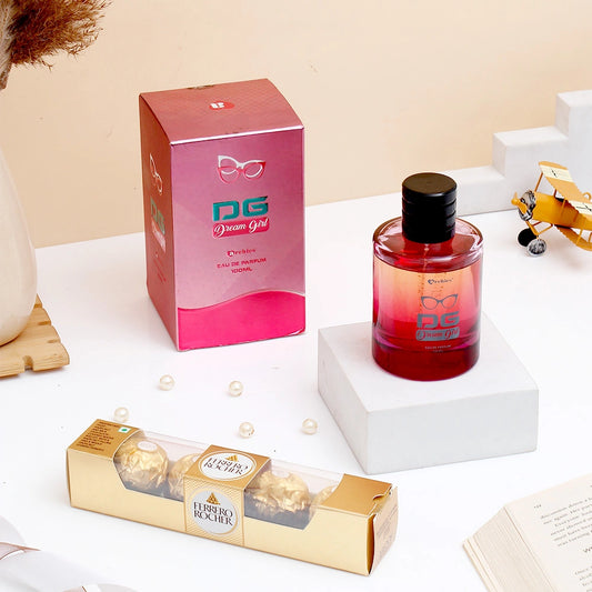 Ferrero Rocher - 50 GM and Archies Gals Perfume