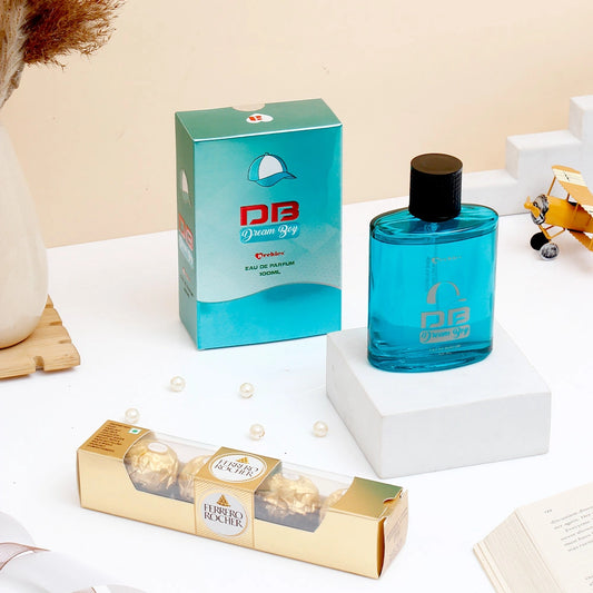 Ferrero Rocher - 50 GM and Archies Dream Boyz Perfume