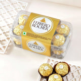 Sparkling Rakhi Hamper with Besan Laddoo, Almond Nuts & Ferrero Rocher