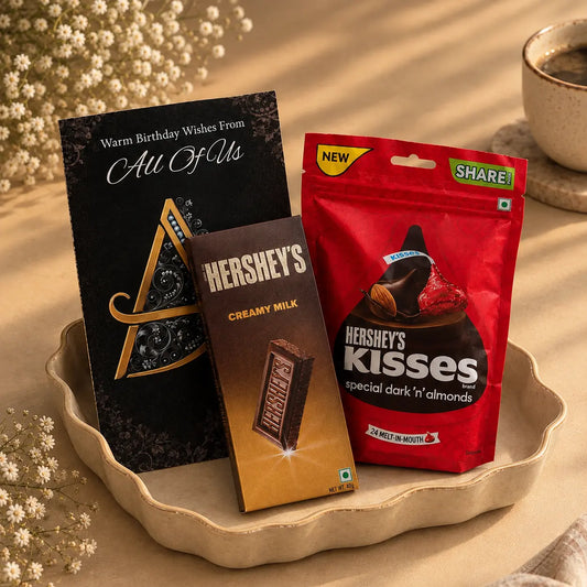 Birthday Wish From All Of Us Card With Hershey's
