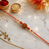 Set Of 4 Rudraksha Rakhi With Cadbury Celebration Chocolate