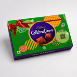 Set Of 4 Rudraksha Rakhi With Cadbury Celebration Chocolate