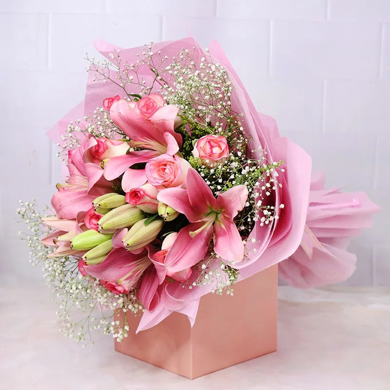 Fragrant Lilies & Roses Harmony Bouquet