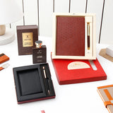 IKYK Tuscan Leather Perfume With Submarine Notebook Set And Wallet Gift Set