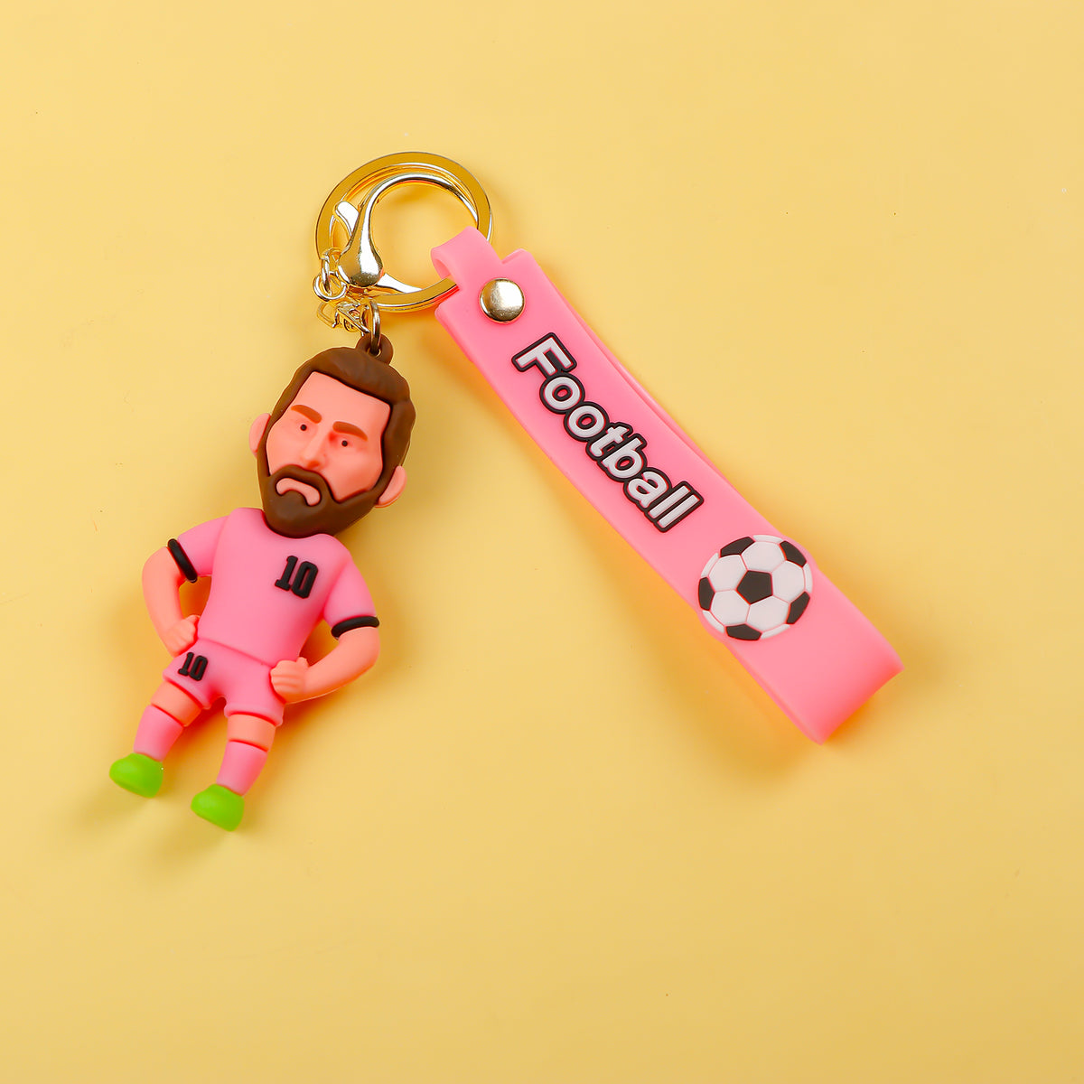 Football Messi XBTO Pink Keychain
