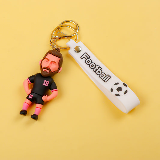 Football Messi XBTO Black Keychain