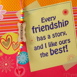 Archies Friendship Scrapbook & White Silicone Bracelet Set