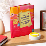 Archies Friendship Scrapbook & Yellow Silicone Bracelet Set