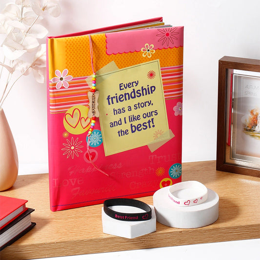 Archies Friendship Scrapbook & Silicone Bracelet Set
