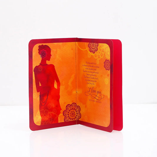 For My Dear Wife Karva Chauth Greeting Card