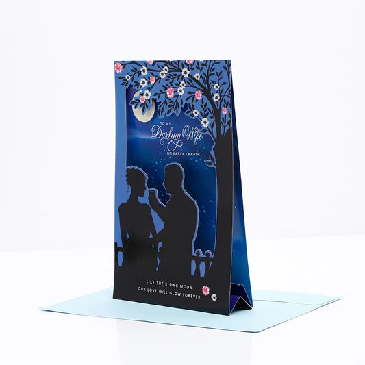 For My Darling Wife Karva Chauth Greeting Card