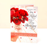 With Love, For My Husband On Our Anniversary Greeting Card