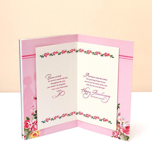 With Love On Your Anniversary Greeting Card